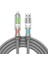 240W 4'ü 1 Arada Type-C/usb-A/lightning Gri Silikon Şarj ve Data Kablosu 1.2 Metre 1