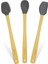Indigo 3'lü Gri Bambu Silikon Spatula Seti Uzun 26 cm VLT1504 1