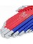 Plastik Cr-V Iç Altı Köşeli Alyan Anahtar Seti In 1,5 "-10 mm Metrik ve 1/16" Bis 3/8 Inç Açılı Tornavida-Seti 3