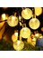 Home Solar Outdoor 50 LED 8 Mod Dış Mekan/iç Mekan Telli Işıklar Kristal Top Su Geçirmez Dekoratif Bahçe, Parti, Noel, Ağaçlar, Veranda, Yılbaşı, Düğün (Sıcak Sarı) 2