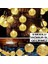 Home Solar Outdoor 50 LED 8 Mod Dış Mekan/iç Mekan Telli Işıklar Kristal Top Su Geçirmez Dekoratif Bahçe, Parti, Noel, Ağaçlar, Veranda, Yılbaşı, Düğün (Sıcak Sarı) 4