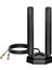Tri Band Wifi 6e Anten 8dbi 2.4ghz 5.8ghz 6ghz Wlan Anten Manyetik Ayaklı, Rp-Sma Fiş Iç Anten Wlan Kablosuz Yönlendirici Bluetooth Wifi Güvenlik Kamerası ile Uyumlu 1