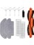 Beyaz Mi Robot Vacuum Mop Pro (STYJ02YM) ile Uyumlu Fırça,hepa Filtre 10 Parça Yedek Parça Mega Set 1