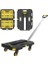 PC532B 137KG 62X45CM Dört Tekerli Çekme Kollu Yük ve Paket Taşıma Arabası + FT505 25KG Katlanır Çok Amaçlı Taşıma Sepeti 3