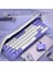 Ajazz AK680 65% Kablolu Hotswap Mekanik Oyun Klavyesi,68 Tuşlu Taşınabilir Anti-Ghosting Klavye,gökkuşağı Arkadan Aydınlatmalı Programlanabilir,eva Sandviç,ergonomik Mor Beyaz/red Switch 4