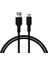 Basic USB A-C Hızlı Şarj Kablosu, Siyah (100 Cm) 1