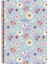 Color A4 Çizgili Defter Çiçek - Mavi 1