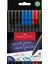 Grip Finepen Ince Keçe Uçlu Kalem Seti, 10’lu, Ofis ve Günlük Kullanım, 0.4 mm Hassas Uç, Metal Destekli, Ergonomik Üçgen Gövde 1
