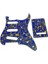 11 Delik St/strat Tarzı Pickguard Sss Pick Guard St Arka Plaka Tremolo Trem Kapak Abd/meksika Stratocaster/strat Mavi Kabuk 1