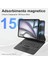 Ipad Air 13inç M3 Çipli 2025 ile Uyumlu Magic ile Uyumlu Touchpad Işıklı Klavyeli Kılıf 2