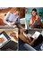 Ipad Air 13inç M3 Çipli 2025 ile Uyumlu Magic ile Uyumlu Touchpad Işıklı Klavyeli Kılıf 4