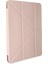 10.2" Uyumlu Tablet Kılıfı 7. 8. 9. Nesil Kalem Tutuculu Origami Uyku Modlu (Kum Pembe) 4