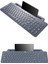 BT-K99 Bluetooth &amp; Wireless Kablosuz Klavye Standlı Gri Telefon Pc Tablet Tv Laptop Mac Uyumlu 3