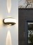 Geldi LED Duvar Apliği, 8W, 3200K Gün Işığı, IP54 Iç ve Dış Mekan, Siyah, 145X69X66MM Dekoratif Üç Yönlü LED Aplik Iç ve Dış Mekan Cata Zanzibar Duvar Lambası 1