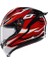 K1 S Motosiklet Kaskı Kapalı Kask Lion Black Red White S 3