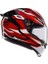 K1 S Motosiklet Kaskı Kapalı Kask Lion Black Red White S 5