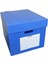 Plastik Arşiv Kutusu 41X35X30H Geniş 5 Klasör Kapasiteli Mavi Renkli Oluklu Plastik Arşiv ve Taşıma Kutusu Sağlam ve Suya Dayanıklı Corrugated Plastic Sheets Ofis Kutusu Office Box (10) 1