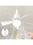Vantilatörü Aydınlatmalı, 30W Kısılabilir LED Fan Lambası Yükseltilmiş Uzaktan Kumandalı, 3 Rüzgar Hızı, 40CM Küçük Sessiz Mutfak Tavan Vantilatör Zamanlayıcı 1