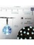 Solar String Lights Dış Mekan/iç Mekan, 50 LED 23 Ft Işık, 8 Aydınlatma Modlu Güneş ve USB ile Çalışır, Bahçe Avlu Ev Düğün Parti Dekorasyonu Için Su Geçirmez Güneş Işığı (Mavi) 2