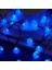 Solar String Lights Dış Mekan/iç Mekan, 50 LED 23 Ft Işık, 8 Aydınlatma Modlu Güneş ve USB ile Çalışır, Bahçe Avlu Ev Düğün Parti Dekorasyonu Için Su Geçirmez Güneş Işığı (Mavi) 5