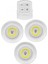 Uzaktan Kumandalı Pilli LED Spot Lamba Ampul 3'lü Set Yapışkanlı 1