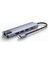 6 Port USB Hub 3.0 Type C Giriş Ethernet/hdmı Dönüştürücü Çoklayıcı Çoğaltıcı (Gri) 1