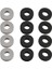 12 Paket Thumbstick Amortisör Aksesuarı, Playstation 5 (Ps5)/steam Deck/xbox One/switch/switch Oled/switch Pro Controller ile Uyumlu, 3 Farklı Kalınlık 1