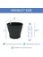 Akıllı Saksı, Iç Mekan Bitkileri Için Kendi Kendini Sulayan Çiçek Bitki Saksısı, 4’lü Set Su Seviye Göstergeli Plastik Akıllı Saksı 3