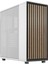 Design North Chalk White - Wood Oak Front - Mesh Side Panels - Two 140MM Aspect Pwm Fan Dahil - Sezgisel Iç Mekan Düzeni Tasarımı - Atx Orta Kule Pc Oyun Kılıfı 1