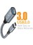 USB 3.0 To Type-C Çevirici Dönüştürücü 60W Hızlı Şarj Desteği 15 cm Kablolu Otg Adaptör Samsung Huawei Xiaomi Macbook ile Uyumlu Gri Ottca-01 5