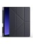Samsung Galaxy Tab S9 Fe ile Uyumlu Kılıf Tri Folding Silikon Kalem Bölmeli Katlanabilir Standlı Pu Deri Yumuşak Kapak, Tablet Kılıfı [kalem Alanı, Akıllı Kapak, Uyku Modlu] - Lacivert 2