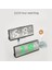 Kontrolü Aynalı Çalar Saat Dijital Sıcaklık Çift Alarm Erteleme Masaüstü Masa Saati Modu 12/24H (Turuncu) 2