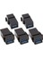 USB 3.0 A Keystone Adaptörü Kadın - Dişi USB 3.0 A Keystone Jack Ekleme Soket Bağlayıcı Adaptörü Duvar Plakası Çıkış Paneli Için (Siyah/5'li Paket) 1