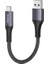 [1 Paket] USB C Kablo Kısa 30CM/0.3M 10 Gbps Veri Usb3.2 Gen2 Tip C Android Oto Kablosu Qc3.0 3.1A USB A'dan C Hızlı Şarj Cihazı Samsung NOTE20 Galaxy S23/S22 Z Flip 5 Tabs9 Pixel 8 Pro Gri 1