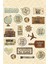 Major Selection Vintage Old Retro Ülkeler Bavul Tipi Etiket, Laptop, Ipad, Defter, Kitap, Planlayıcı Sticker Seti 1