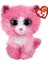 Reagan Pembe Kıvırcık Saçlı Kedi 15 cm 1