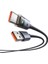 CA-6890 USB To Type-C Hızlı Şarj Kablosu | Gösterge Işıklı, 6A Akım Destekli 2