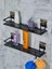 2'li Metal Yapışkanlı Banyo Rafı Organizer (40CM x 10CM) 1