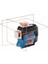 Professional Gll 3-80 C Çizgi Lazer (30M Çalışma Alanı [alıcı ile 120M], 1 x 12V 2.0AH Akü, Gal 12V-40 Şarj Cihazı, Ip 54 Toza Karşı Koruma Sistemi, Kırmızı Lazer, Bm 1 Tutucu, L-Boxx 136) 1