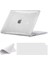 MacBook Air 13,6 ile Uyumlu M4 (A3240) M3 (A3113) M2 (A2681) 2022 2024 2025, Mac 13 Inç Case, Sert Plastik Koruyucu Kılıf + Klavye Koruması + Parlatma Bezi - Parlak Kristal 1