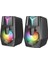 Snopy Snopy SN-X22 Style 2.0 Multimedia LED Işıklı 3W*2 Siyah USB Gaming Speaker Hoparlör 1