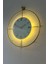 Kristal 60 cm Gold - Pilli LED (3ADET Pil ile Geldmektedir) - Metal Duvar Saati 5