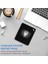 Mini Office Mouse Pad 22X18 Cm, Küçük Boy - Small Ofis Tipi Kaymaz Taban Mouse Ped, Fare Altlığı, Düz Masa Koruyucu Klavye Altı Mousepad (Siyah) 4