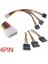8549 Kasa Içi 3 Port Ide Molex Sata Power HDD 4 Pin Güç Kablosu 4pin Molex Erkek/ 3x 15PIN Sata Dişi 3 Port Sata Dişi 1 Port 4 Pin Ide Power Erkek 5