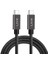 Solid 100W 5A Type C To Type C 50 cm Hızlı Şarj ve Data Kablosu Halat Örgülü Space Gray 1