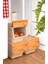 Patateslik Soğanlık Sepeti Oyuncak Kutusu Tekerlekli Organızer Çok Amaçlı Kutu 3X12LT-BAMBU+KREM 1