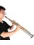 Pirinç Soprano Düz Saksafon Gümüş Kaplama Tüp Altın Anahtar Sax Profesyonel ve Ev Kullanımı Için Taşıma Çantası ile 4