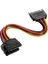 Sata Çoklayıcı 15 Pin 1 Erkek 2 Dişi 2 Port Çoklayıcı Y Splitter HDD Bağlantı Kablosu 4426 2