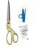 Makina Profesyonel Metal Terzi Makası Altın Renkli Büyük Boy 26 cm 2