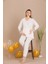 Lady Lingerie Düğmeli V Yaka ve Dantelli Paça Detaylı Uzun Kollu Şık Hamile&lohusa 3'lü Set Pijama 3